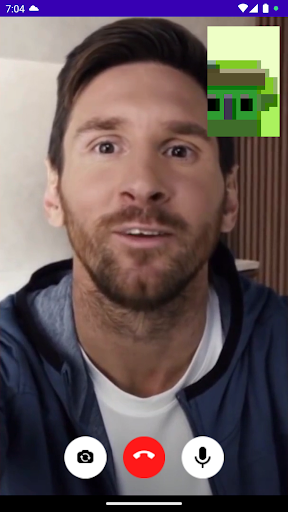 Screenshot Lionel Messi Fake Video Call