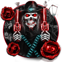 Skull Cowboy Launcher Theme Live HD Wallpapers