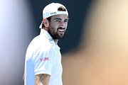 Matteo Berrettini looks on during a training session ahead of the 2024 Australian Open at Melbourne Park on January 9 2024 in Melbourne, Australia.