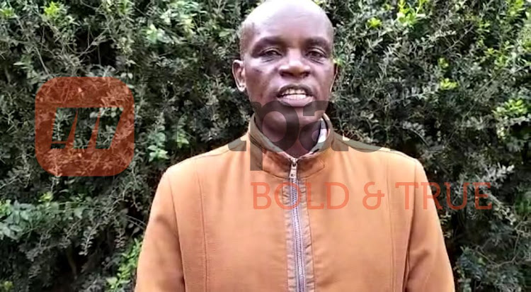 Samuel Mutisya outside Anerlisa Muigai's home in Lavington.