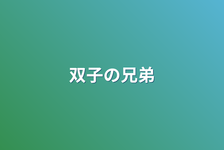 「双子の兄弟」のメインビジュアル