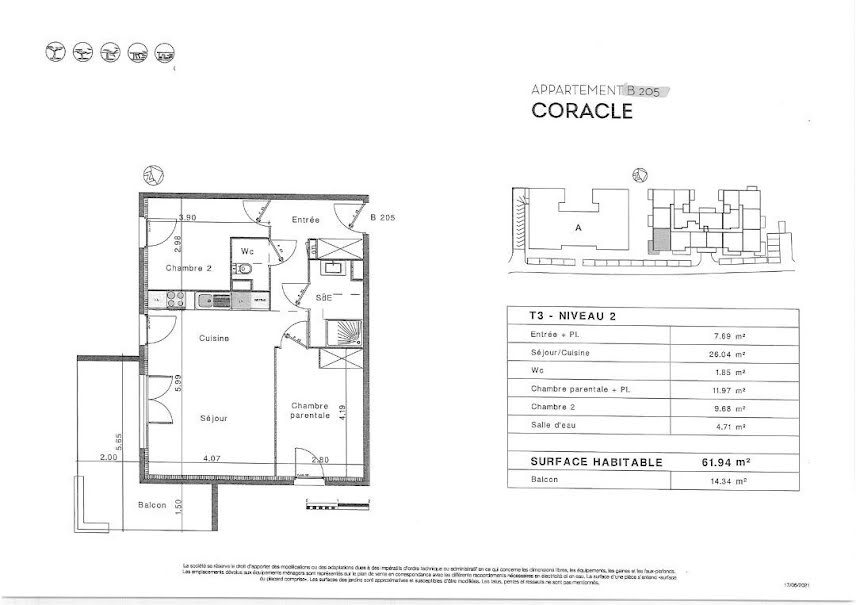 Vente appartement 3 pièces 61.94 m² à Frejus (83600), 321 500 €