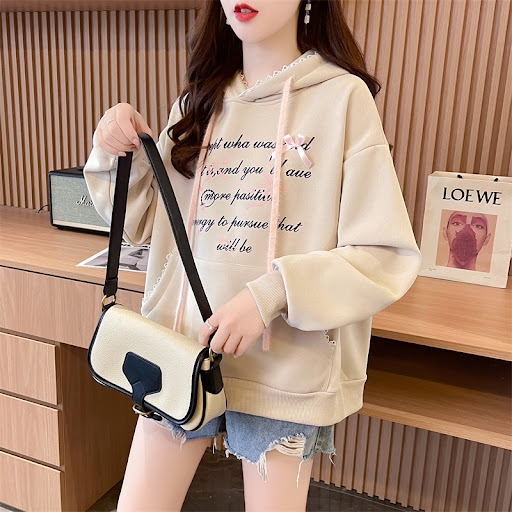 Title 4, Womens Hooded Design Letter Long Sleeve Sweate...