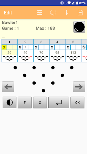 Scoreboard for duckpin Ultra