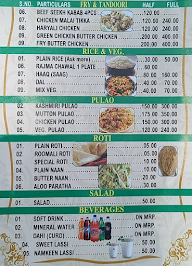 Saffron Valley menu 2