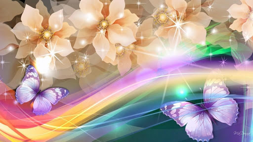 Glowing Flowers Live Wallpaper