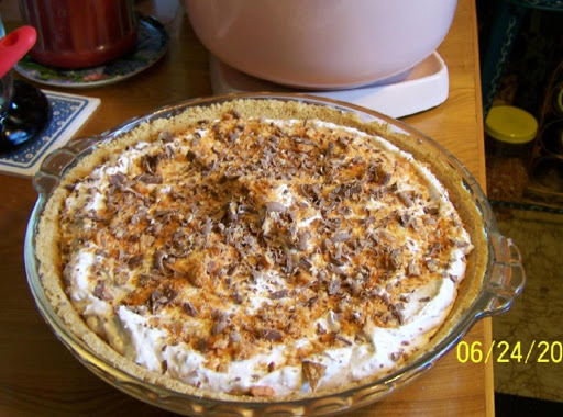 Cin made the Butterfinger Pie-2 of 3 pix