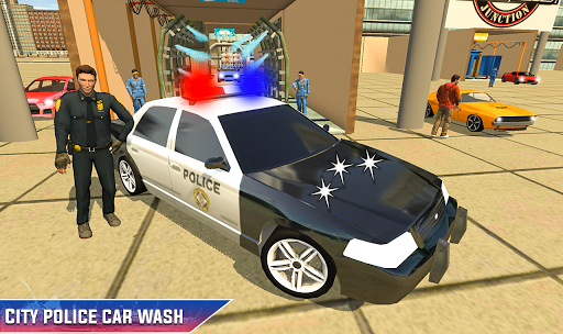 Police Car Parking - Smart Gas Guzzler Wash