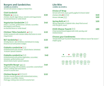 Viva - All Day Dining menu 