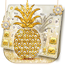 Baixar Gold Glitter Pineapple Keyboard Instalar Mais recente APK Downloader