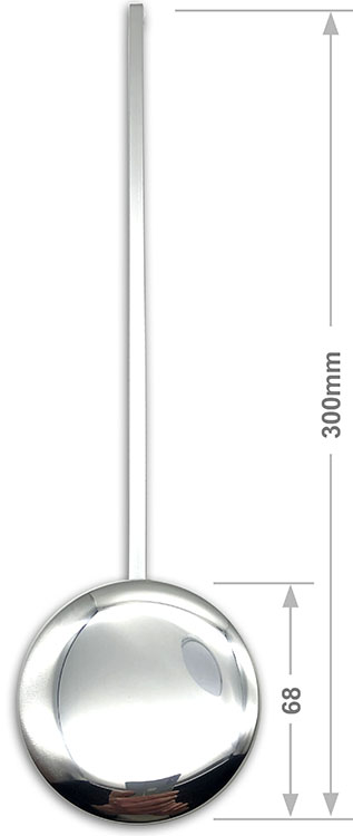 Pendulum Rod & Bob, 68mm silver