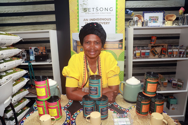 Sibongile Machika founder of Setsong Tea products made from herbs that come from Sekhukhune, Limpopo.