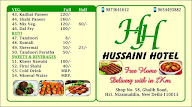 Hussaini Hotel menu 7