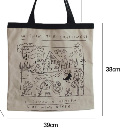 Title 7, Graffiti Canvas Bag for Female Students and Com...