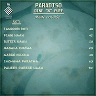 Paradiso menu 3