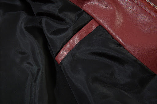 Title 10, Retro Car Print Loose Lapels Leather Coat