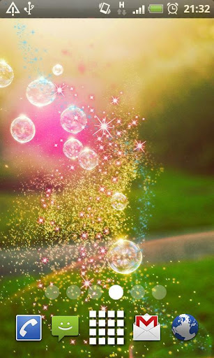 Glitter Bubbles Live Wallpaper