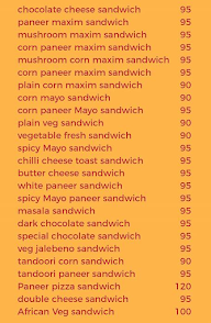 Metro Sandwich menu 2