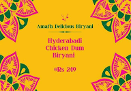 Amafh Delicious Hyderabadi Biryani menu 1