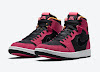 air jordan 1 zoom comfort “fireberry” fireberry/hyper pink-white-black