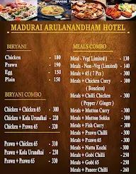 Madurai Arulanandam Hotel menu 3