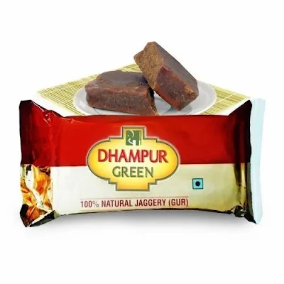 Dhampur Green Natural Jaggery Gur - 250 gm