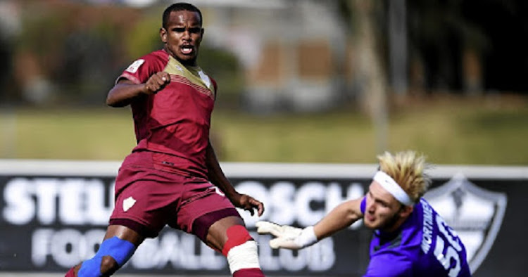 Iqraam Rayners of Stellenbosch FC set a target of 20 goals this season, but it looks like he can get more.