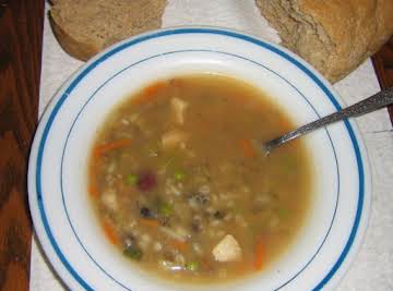 Chicken, Barley, & Wild Rice Soup