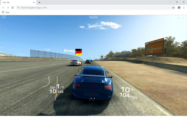 Real Racing 3 Wallpapers and New Tab