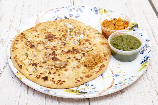 Jain Spicy Jamaican Paneer Paratha