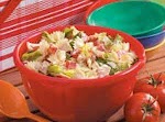 BLT Bow Tie Pasta Salad Recipe was pinched from <a href="http://www.tasteofhome.com/Recipes/BLT-Bow-Tie-Pasta-Salad" target="_blank">www.tasteofhome.com.</a>