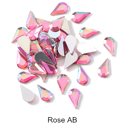 Title 13, Water Drop Acrylic Flat Bottom Rhinestone DIY N...