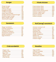 Tamum menu 1