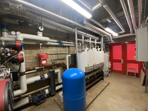 3x boiler room control and containment installed in a local school
