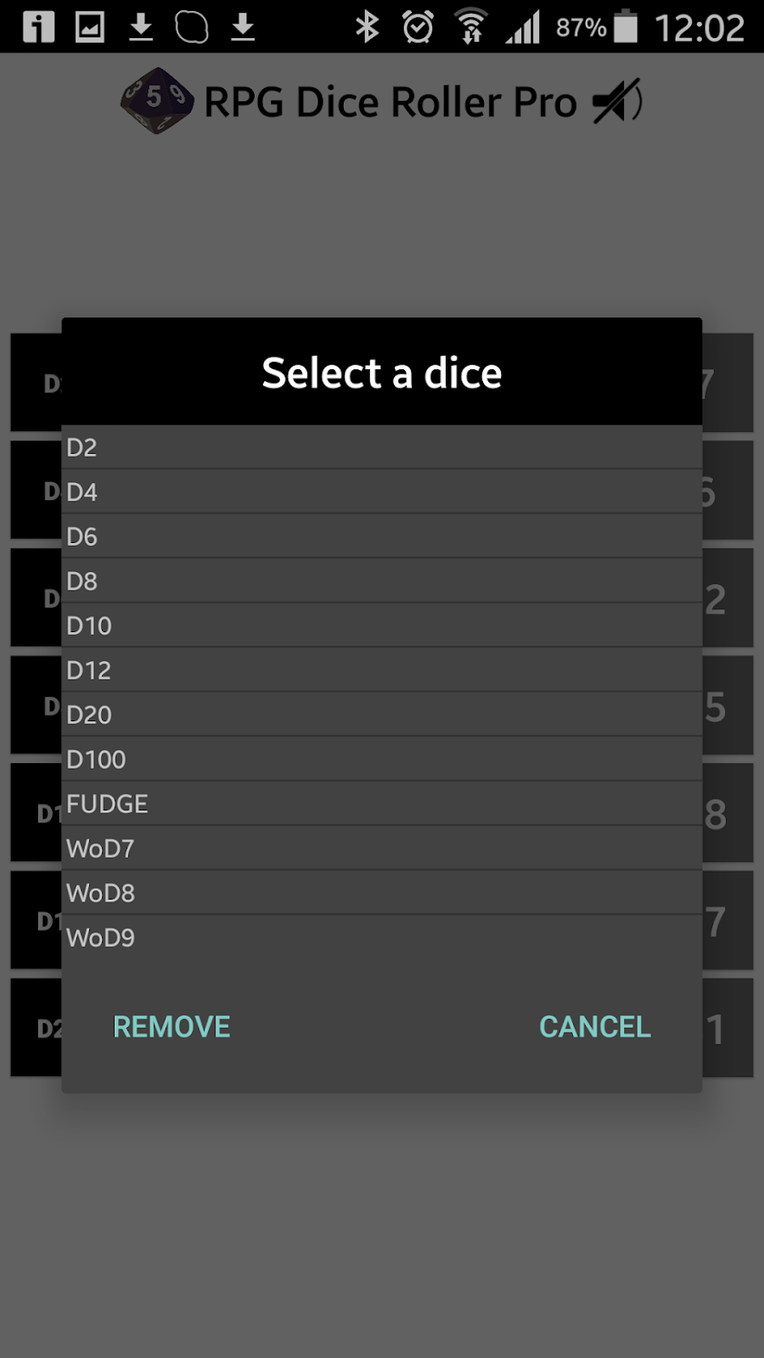RPG Dice Roller Pro Screen 2