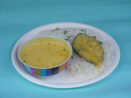 Surmai Fish Curry With Rice Combo