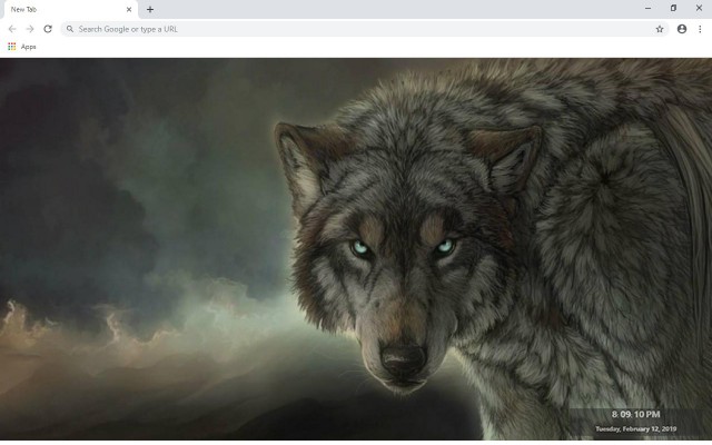 Wolf New Tab & Wallpapers Collection