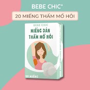 Hộp 20 Miếng Dán Thấm Mồ Hôi Bebechic - Khử Mùi Mồ Hôi Nách - Khô Thoáng Ngăn Mồ Hôi Nách Ướt Áo