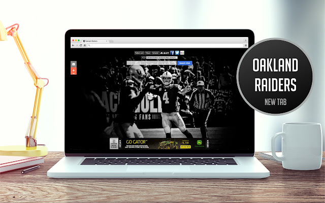 OFFICIAL NFL Oakland Raiders HD New Tab Theme