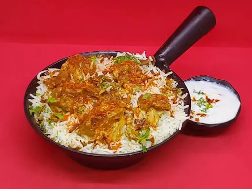 Amritsari Chicken Tikka Biryani (Boneless) 32 Gm Protein,