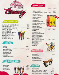 The Dream Creamery menu 1