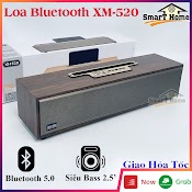 Loa Bluetooth Xm 520 Siêu Bass , Loa Bluetooth Để Bàn Vỏ Gỗ 20W Thiết Kế Sang Trọng Âm Thanh Trầm Ấm - Loa 2.5 Inch