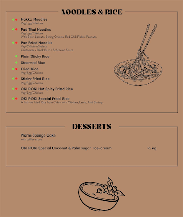 Oki Poki - Sushi,Dimsum & More menu 