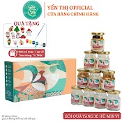 Yến Thị - Gói Quà Tặng 10 Hũ Mix Vị - Yến Sào Khánh Hòa Chưng Sẵn - 30% Yến Thô/ Hũ 70Ml