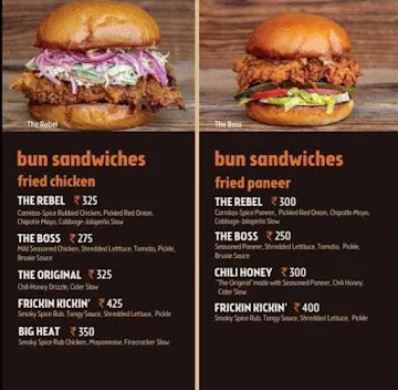 Bruxie menu 