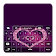 GO Keyboard Purple Hearts icon