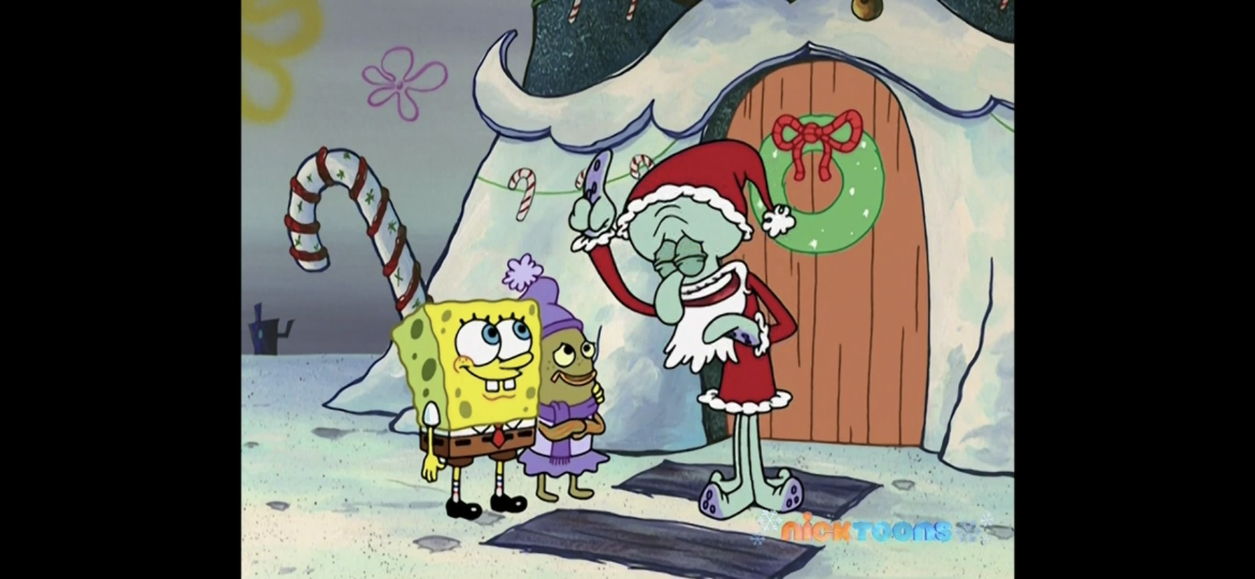 I made a happy version of Spongebob's sad christmas picture : r/spongebob