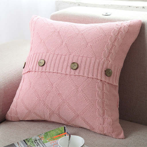 Title 7, Cotton knitted car pillowcase for a comfortable...