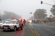 Emergency service personnel assisted those injured in the accident.