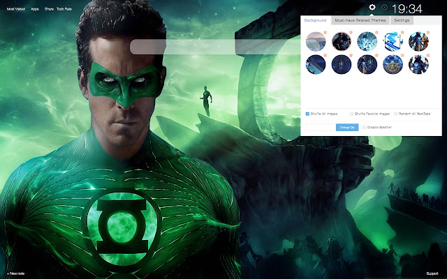 Green Lantern - HD Wallpapers Theme 2019